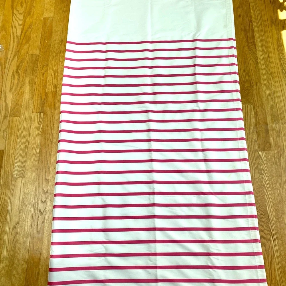 Kate Spade New York Shower Curtain Hot Pink White Stripes Harbour Stripe Barbie